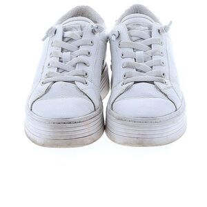 Roxy Womens White Sneakers 6.5 Bessie style Platform Lace Up Shoe Athleisure